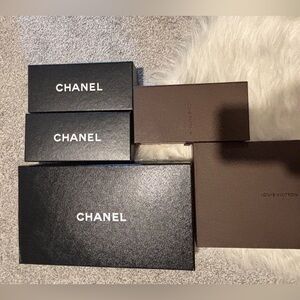Chanel and Louis Vuitton Boxes